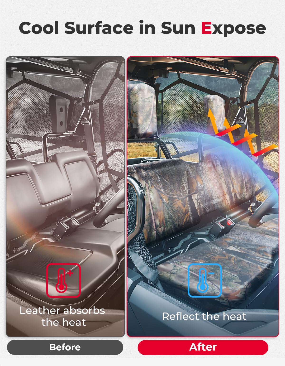 Seat Covers for Pioneer 700 700-4 2014-2024 (Camo) - Image 6