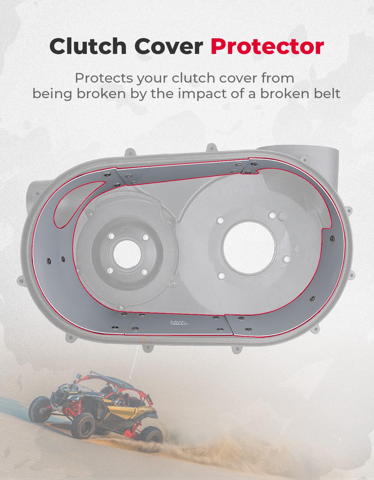 Stainless Steels Belt Inner Clutch Cover Guard for Can-Am Maverick X3 - Image 2