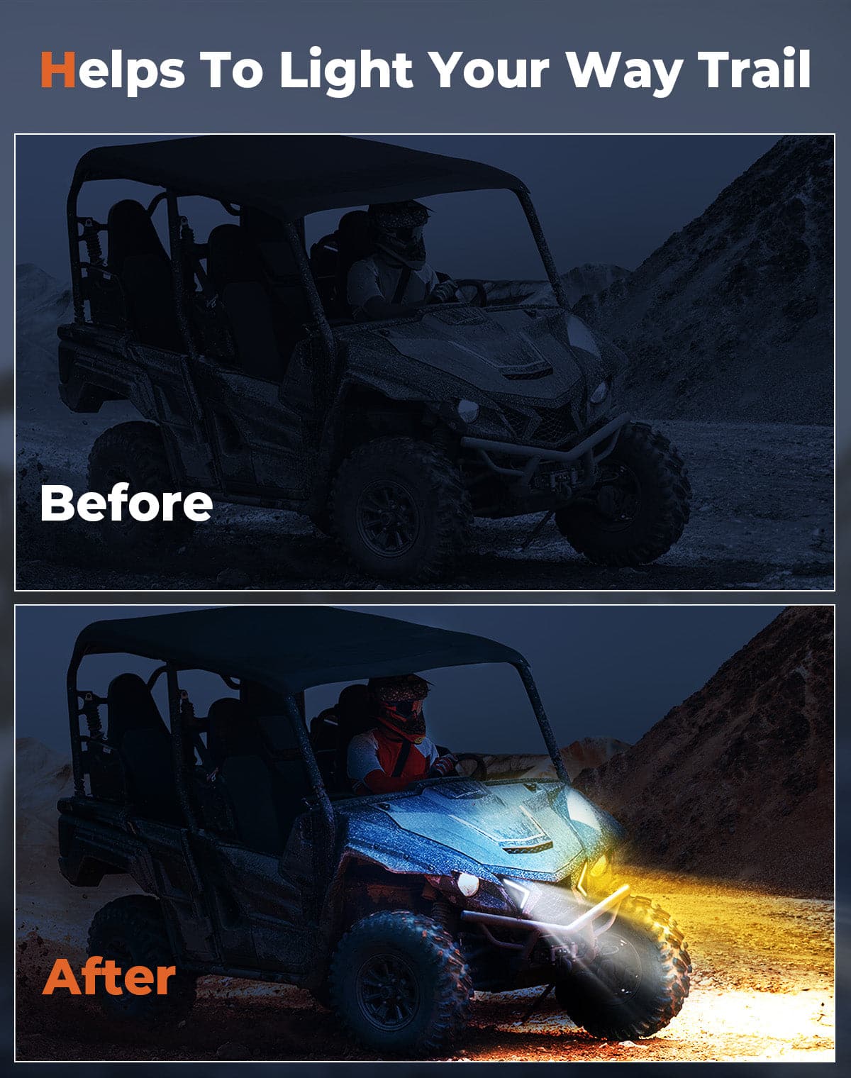 Turn Signal Fang Lights for Wolverine X2 X4 850 1000 2018-2024 - Image 2