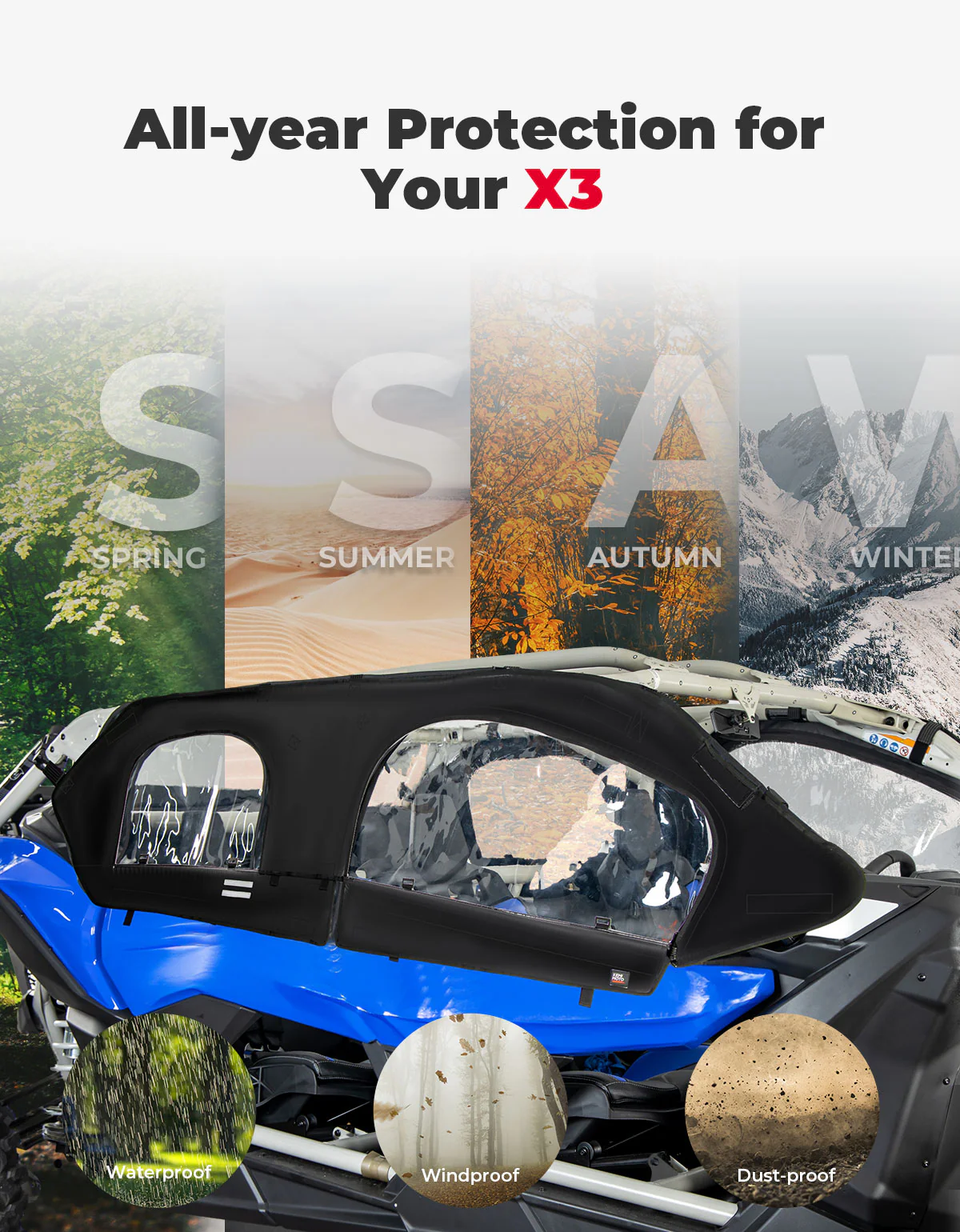 Upgraded Soft Cab Enclosure for Can-Am Maverick X3 MAX - Image 4