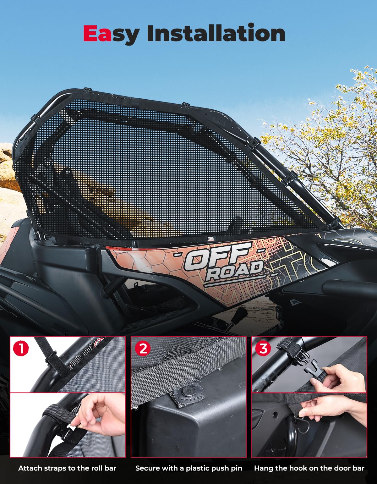 Upgraded Window Nets For CFMOTO ZForce 950 - Image 5