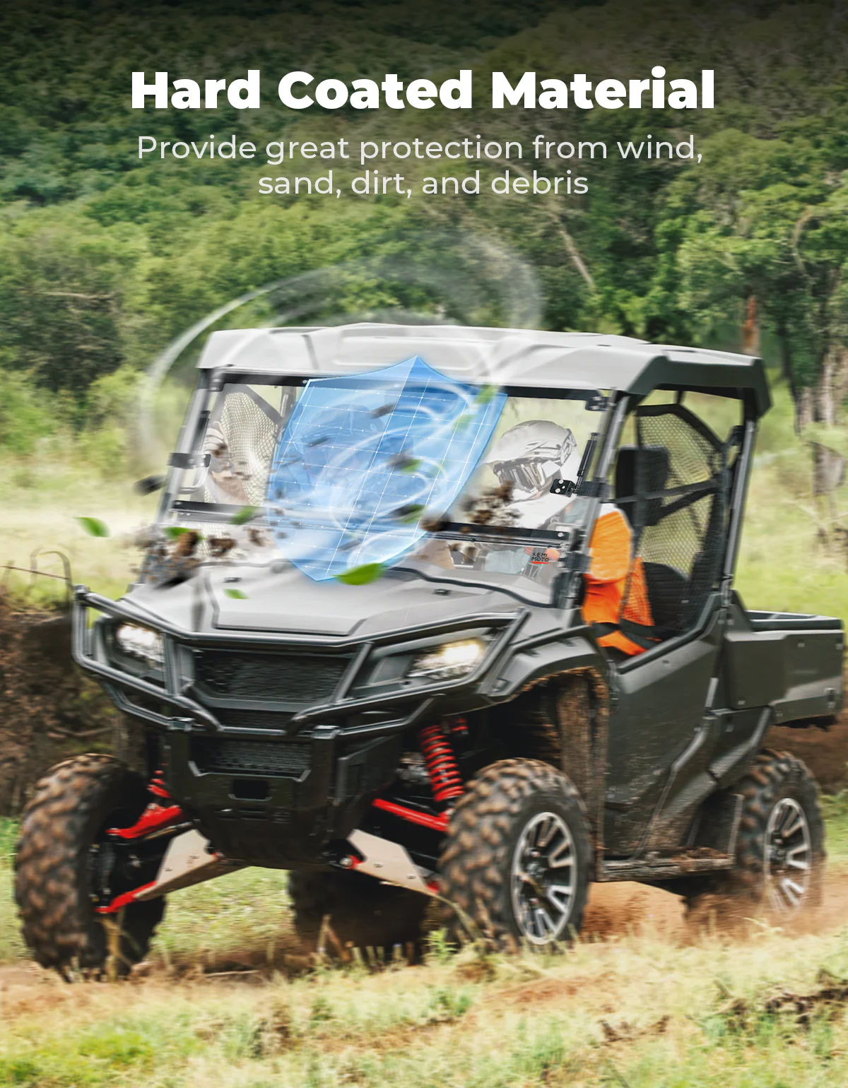 UTV2-IN-1 Flip Windshield for Pioneer 1000 /1000-5 /1000-6 - Image 4
