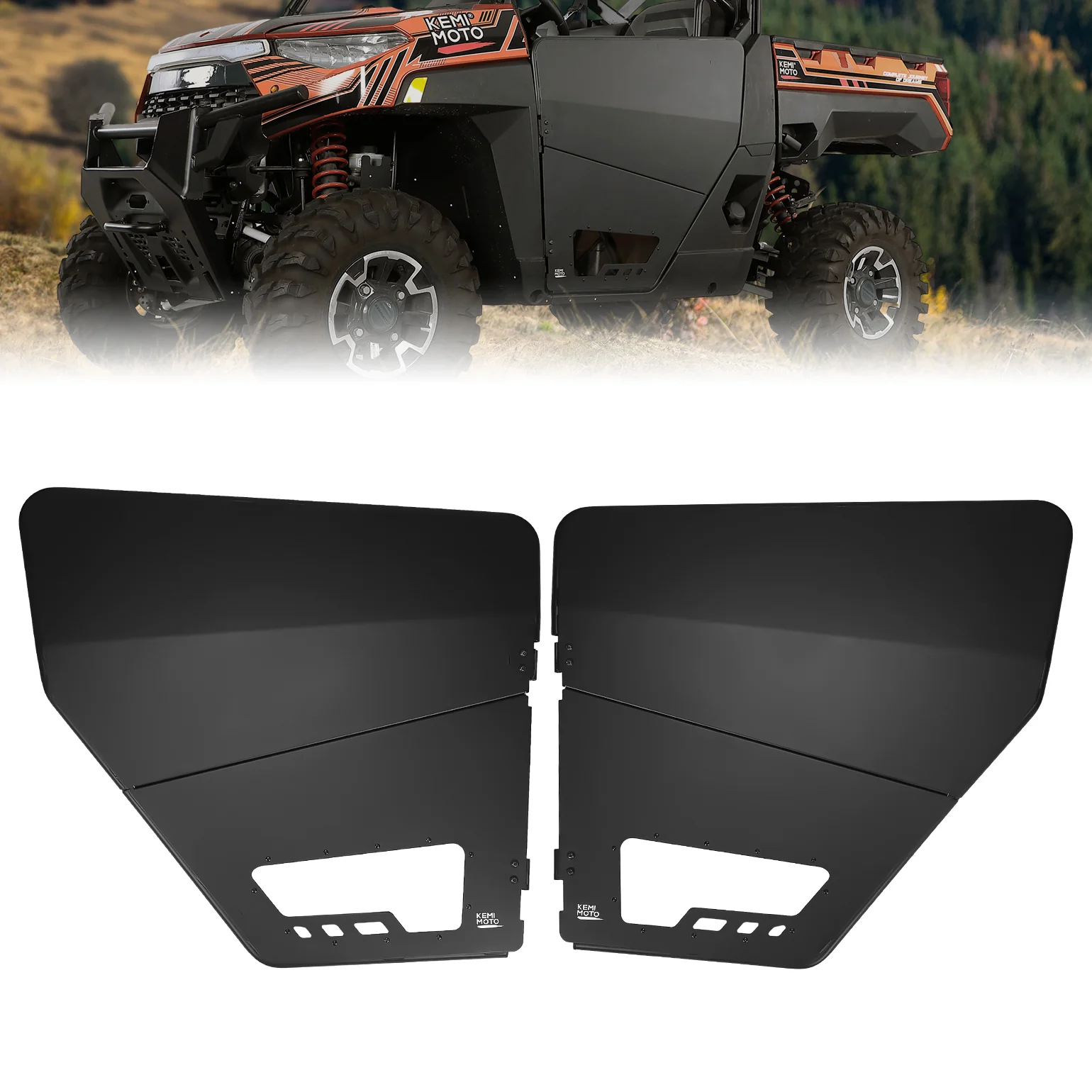 UTV Aluminum Half Doors for Polaris Ranger XP 1000 2018-2025