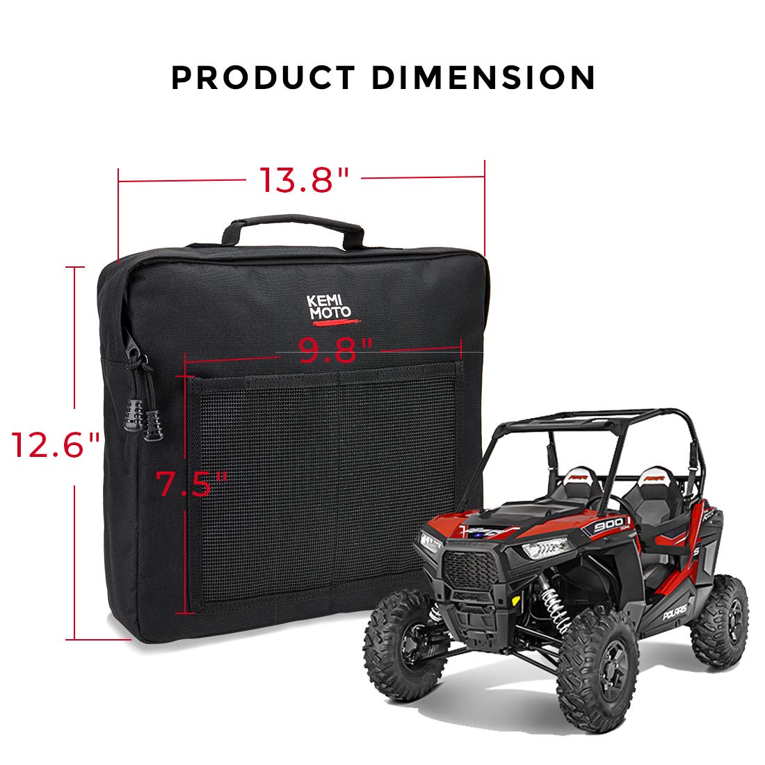 2 Pack UTV Door Storage Bags for Polaris RZR 570 800 900 S 1000 XP Turbo - Image 7