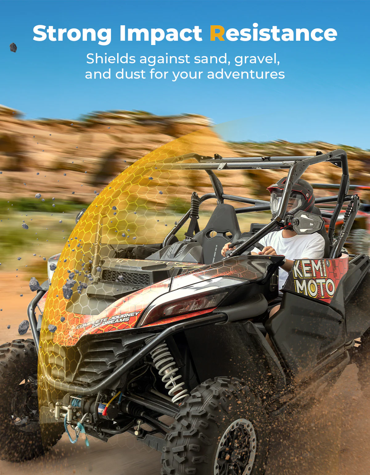 UTV Hood Scoop With Vented Mesh for CFMOTO ZForce 950 2020+ - Image 3