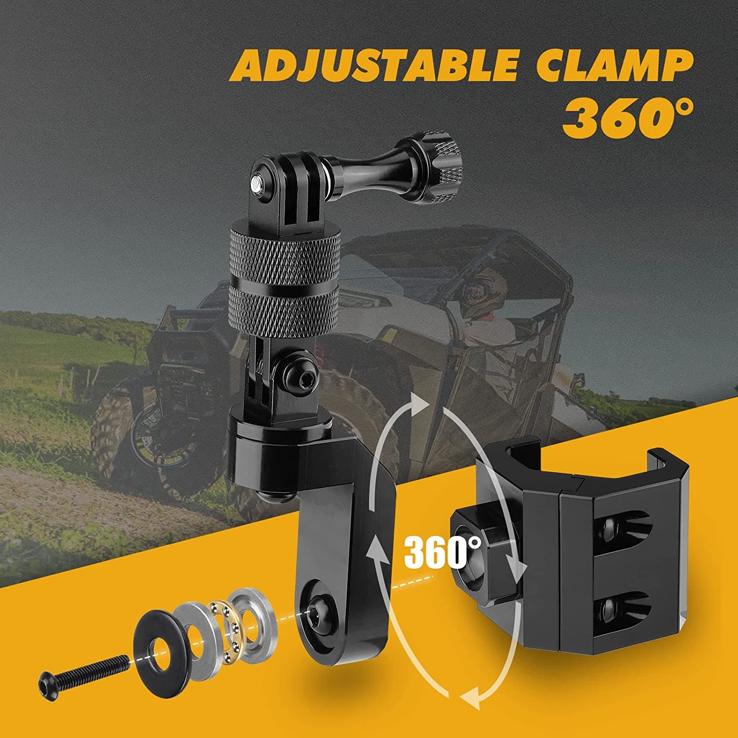 UTV Pro-Fit Camera Mount for Polaris Ranger / General, Defender /Maverick Trail - Image 4