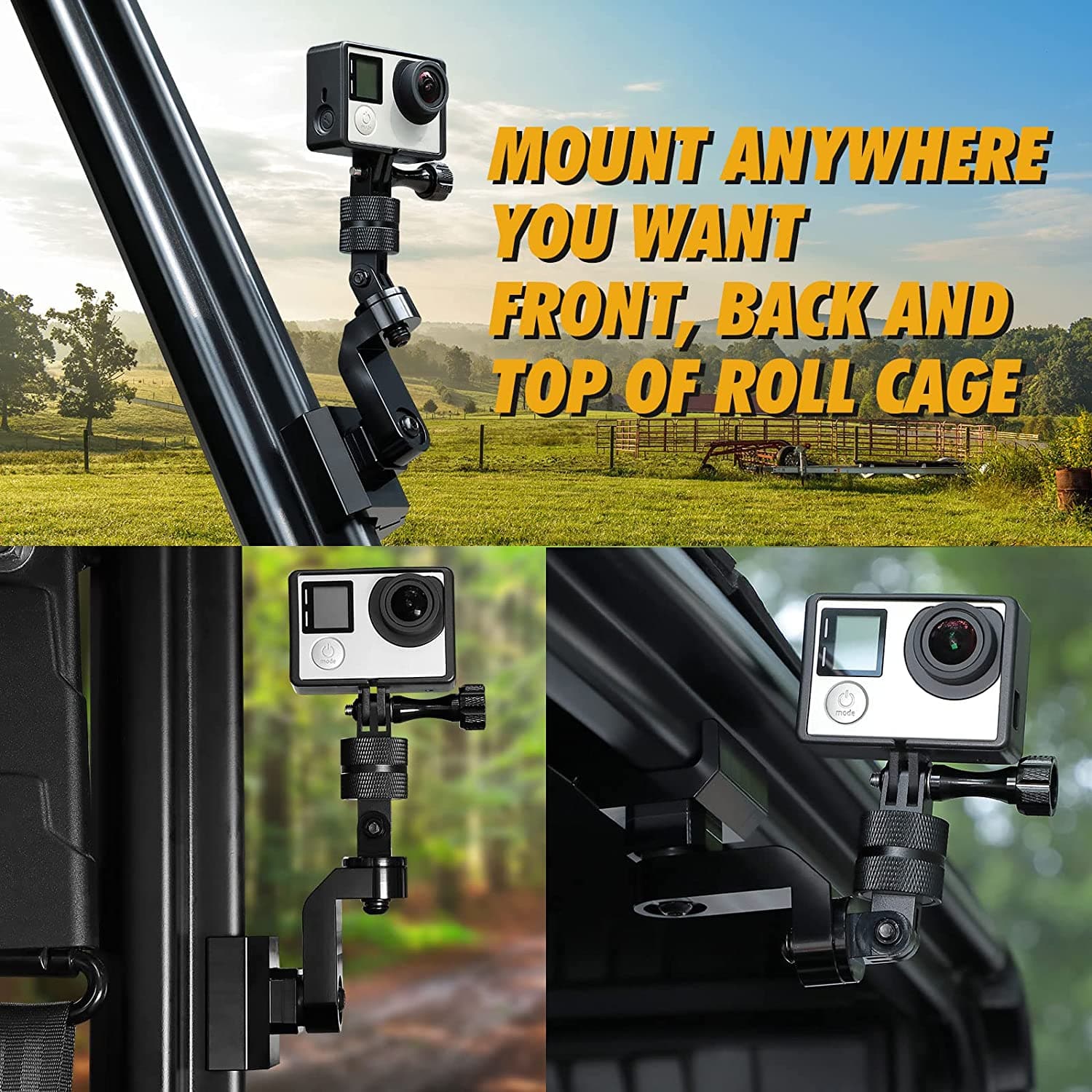 UTV Pro-Fit Camera Mount for Polaris Ranger / General, Defender /Maverick Trail - Image 7