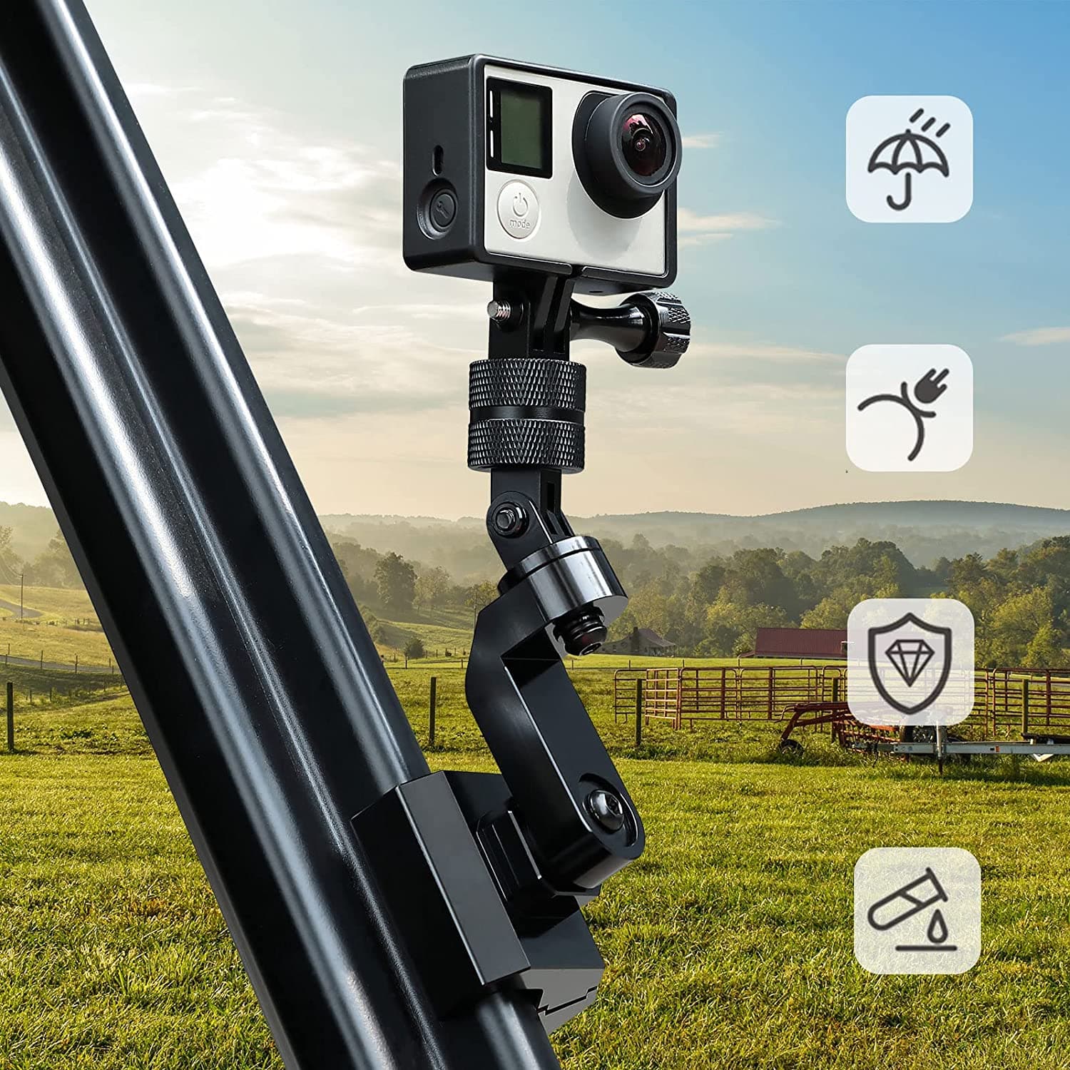 UTV Pro-Fit Camera Mount for Polaris Ranger / General, Defender /Maverick Trail - Image 9