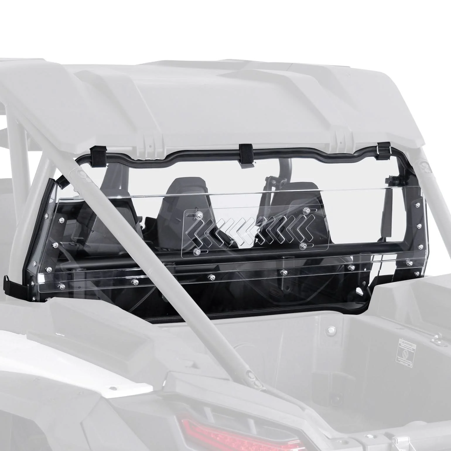 UTV Sliding Vented Clear Rear Windshield for 2024+ Polaris RZR XP 1000 / RZR XP4 1000