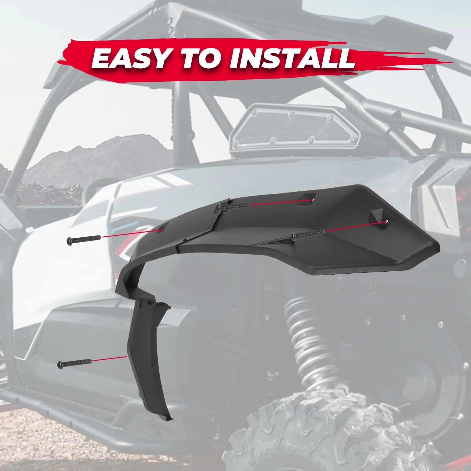 Mud Fender Flares for Kawasaki Teryx KRX 1000 - Image 5